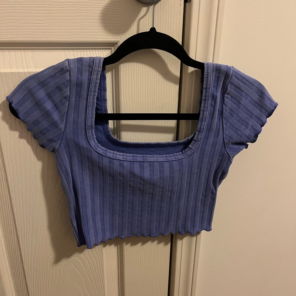 Aerie purple crop top